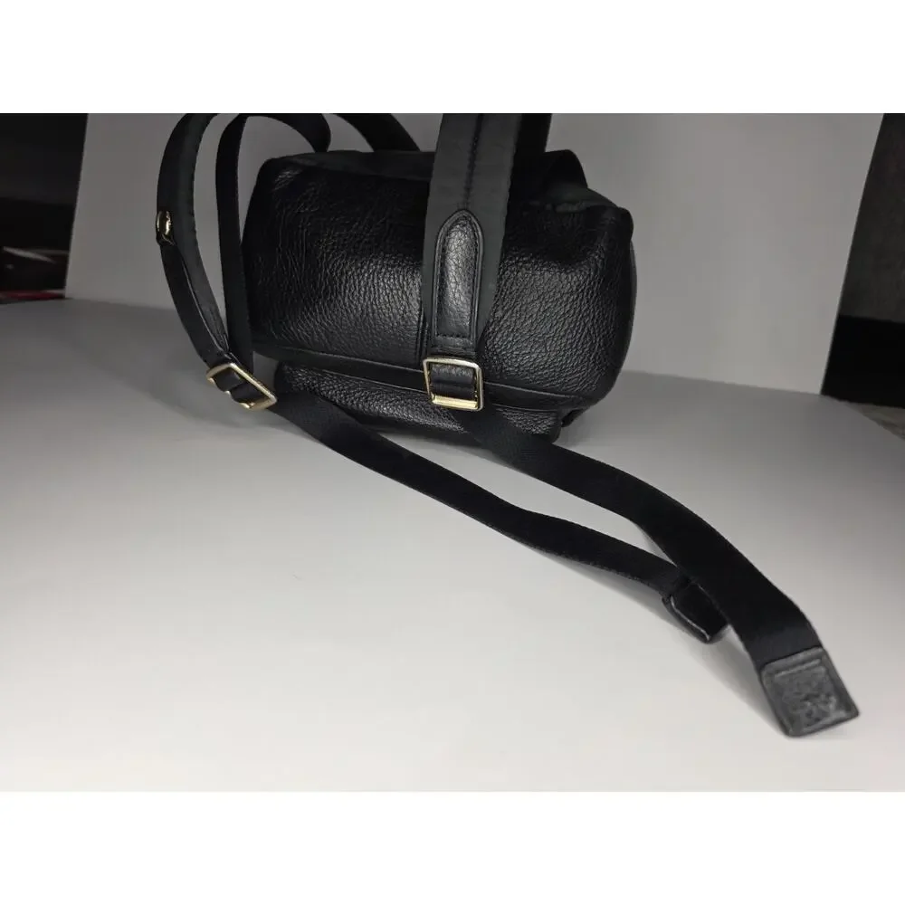 Coach Mini Small Charlie Backpack Pebbled Leather Black F28995